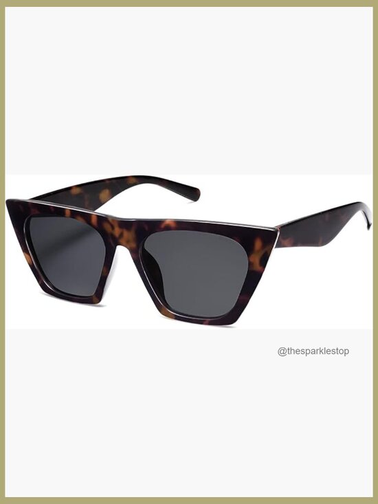 Trendy Oversized Square Cateye Polarized Sunglasses with UV400 Protection main image 7